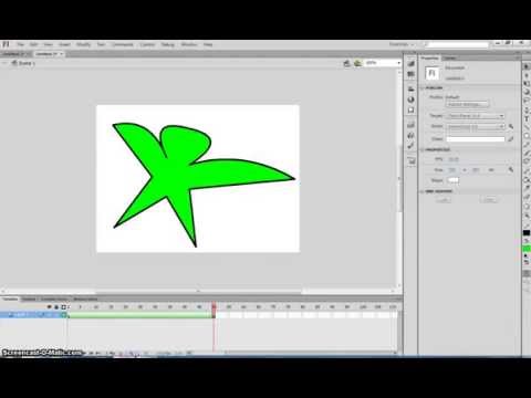 Make a Shape Tween in Adobe Flash