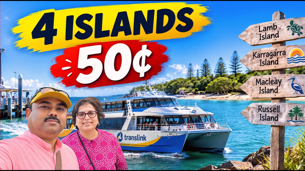 You Can Visit 4 Islands for Just 50 Cents from Brisbane! 🇦🇺 Moreton Bay Islands