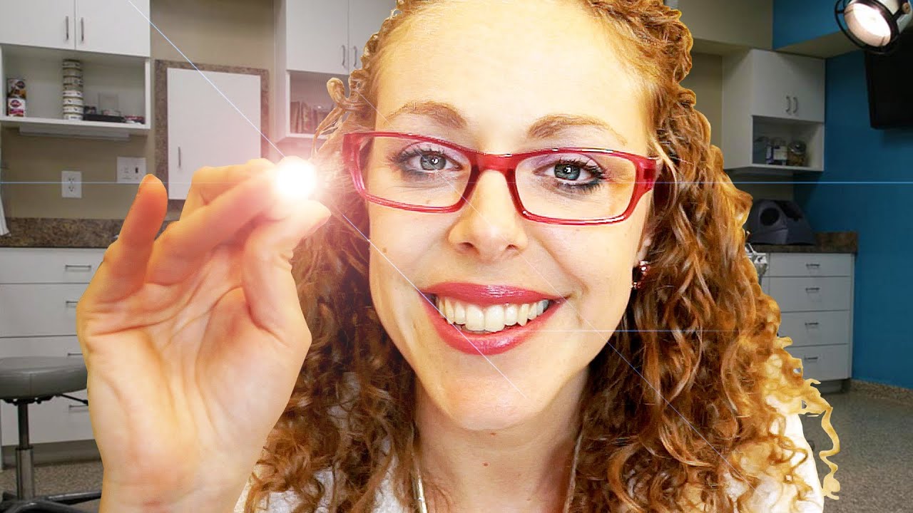 ASMR Ear Cleaning Doctors Exam Clinic Visit Role Play w/ Ear Exam & Ear