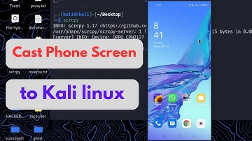 How to mirror mobile phone screen in kali Linux | Control Android with Kali Linux | Screen Casting