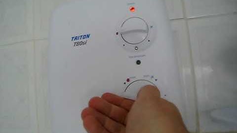 Triton T80si Shower Problem - SOLVED