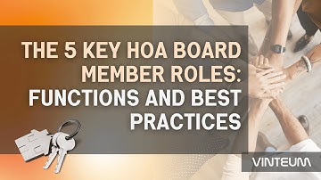 Understanding HOA Board Roles