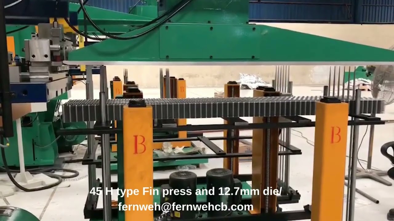 45H type Fin press and 12.7 mm die