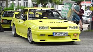 Cars leaving "CLASSIC-KÖLN" 2026- Ascona B 400, Baur E30 M3, Venturi Trophy 400, Mazda RX3, OSI..
