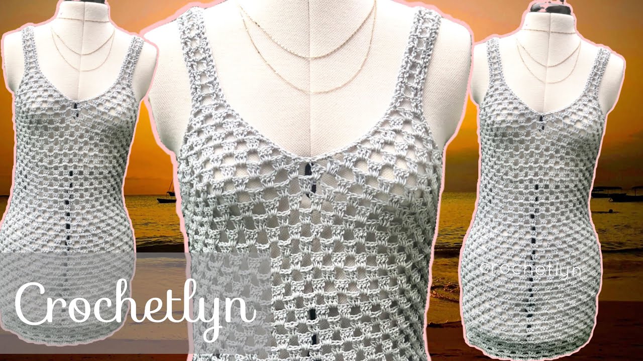HOW TO CROCHET/ BIKINI COVER UP/ CROCHETLYN YouTube