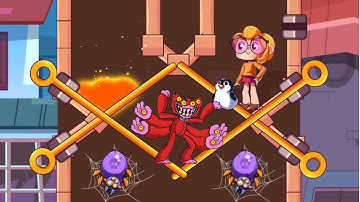 Save Her Pin Puzzle New Gameplay Max Levels Mobile Game