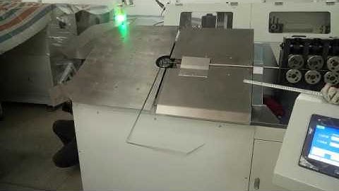 Bulgaria order NER2D-2 Model 2D CNC wire bending machine working video