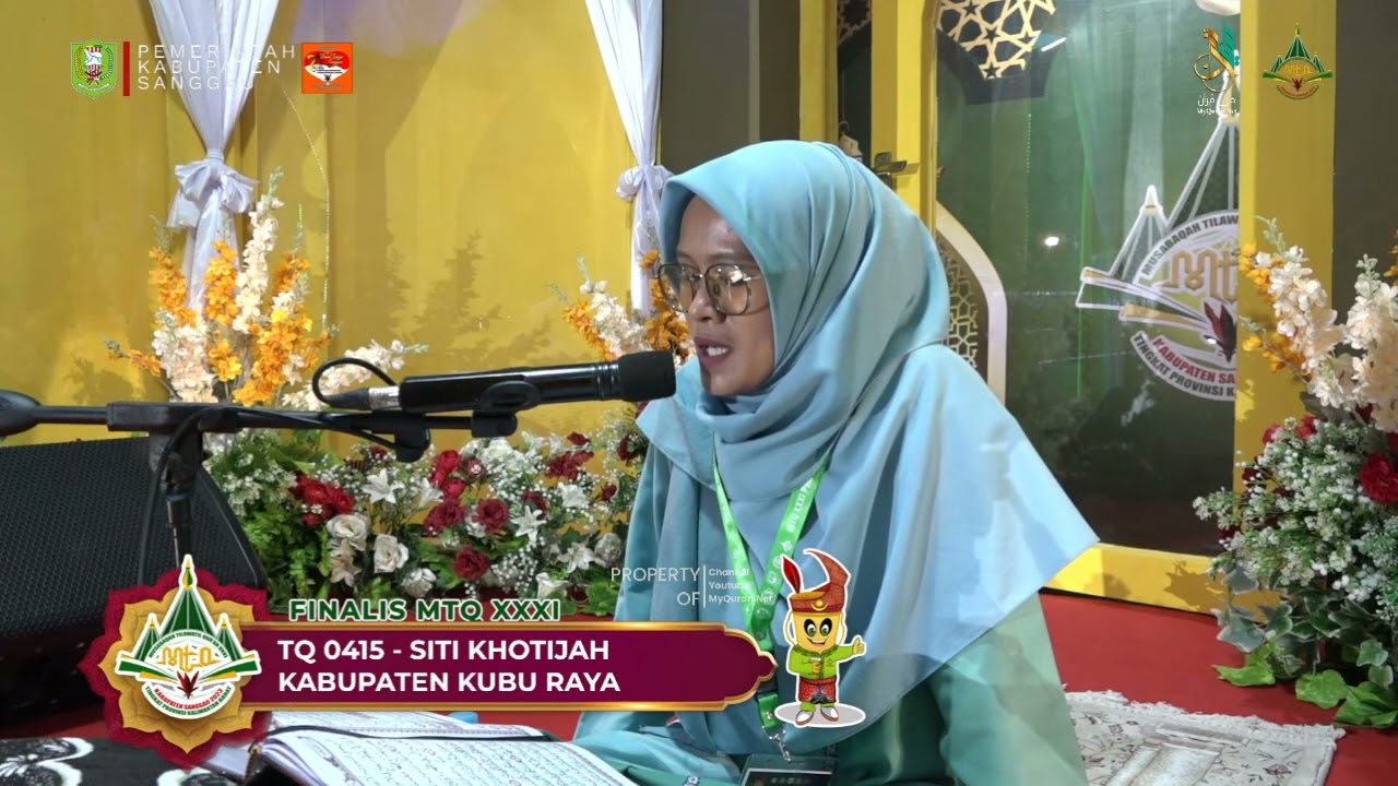 Juara 1 Siti Khotijah (Imam Abu Amr) QIRAAT MUJAWWAD DEWASA MTQ XXXI KALBAR TAHUN 2023