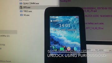 ALCATEL OT-2038 / 20:38 UNLOCK USING FURIOUSGOLD