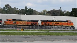 Monster Train with Foreign Power BNSF - FEROMEX - CSX Locomotives at Fullerton Airport 'LONG TRAIN' by Ed Whiz Aviation & Trains (E&G) 71 views 1 month ago 5 minutes, 19 seconds
