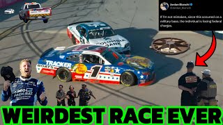 Austin Hill wins O’Reilly San Diego race, fan gets arrested, manhole wrecks Corey Day’s radiator