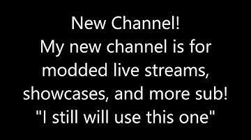 New Channel! Backup