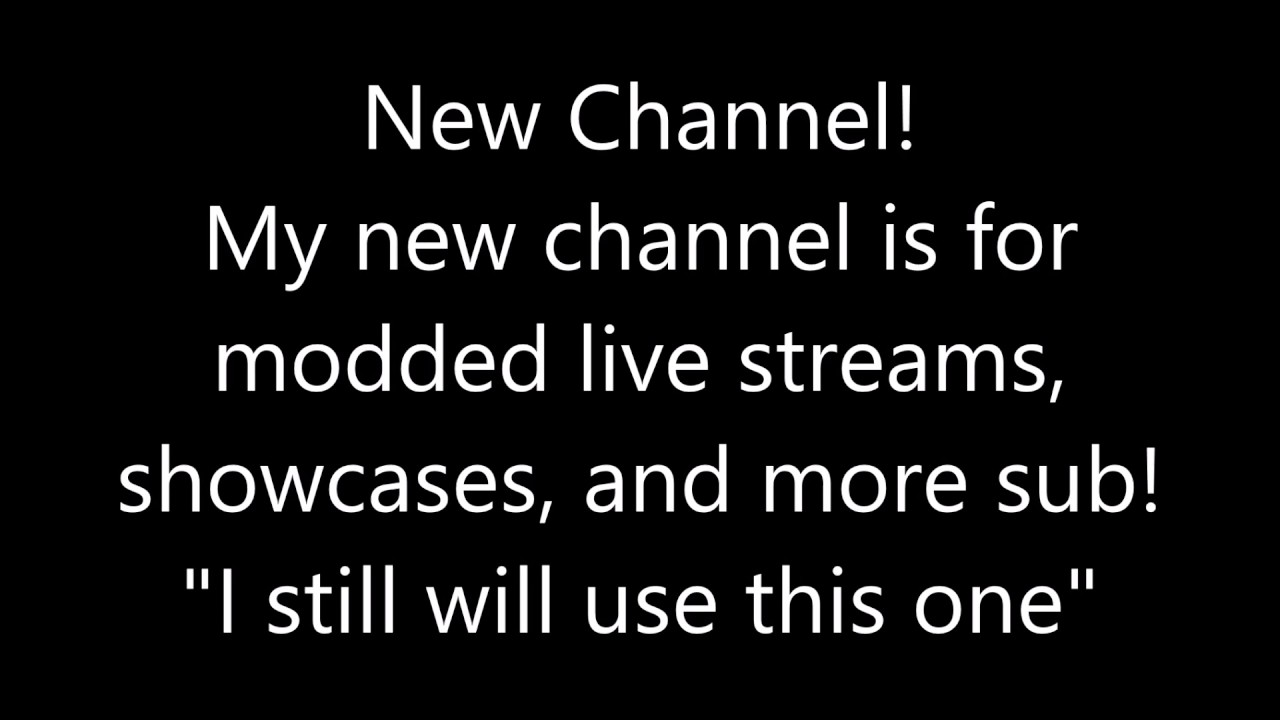 New Channel! Backup YouTube