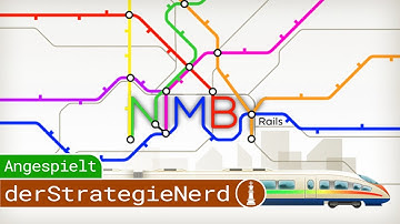 NIMBY Rails Played - Build train routes on a real world map - German gameplay tutorial