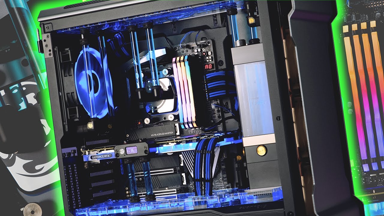 PHANTEKS Enthoo EVOLV X with AORUS High-End Components - CUSTOM LIQUID COOLING