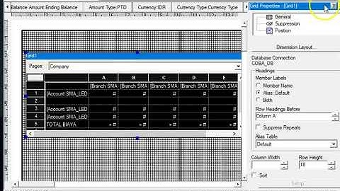 Basic - How to Create Report Using Financial Report Studios (Part 2)