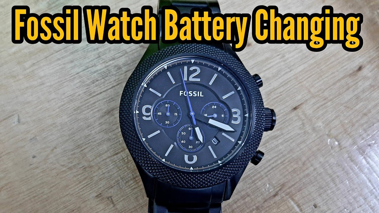 How To Change a Fossil Watch Battery | Fossil Watch Battery Changing  Tutorial | Watch Repair Channel - YouTube