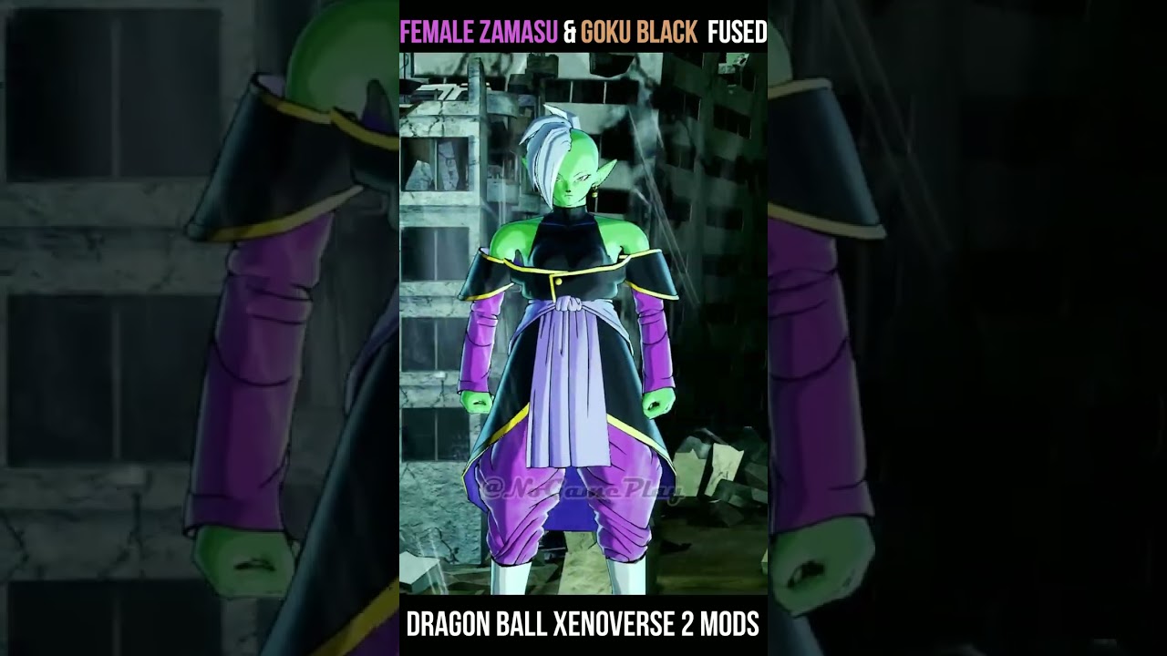 Female Zamasu and Goku Black Fusion 