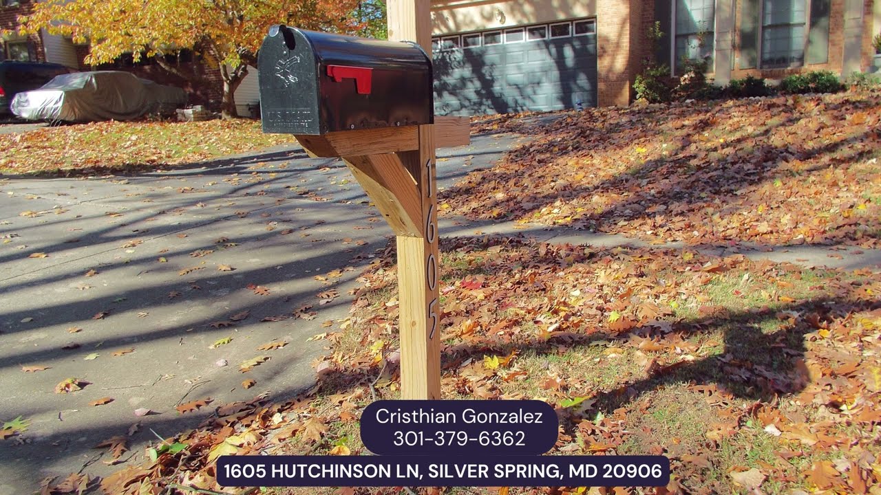 By Cristhian Gonzalez.."House for Sale in 𝟏𝟔𝟎𝟓 𝐇𝐮𝐭𝐜𝐡𝐢𝐧𝐬𝐨𝐧 𝐋𝐧, 𝐒𝐢𝐥𝐯𝐞𝐫 𝐒𝐩𝐫𝐢𝐧𝐠, 𝐌𝐃 𝟐𝟎𝟗𝟎𝟔."