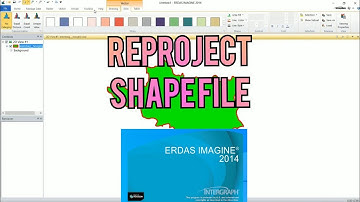 Erdas Tutorial - 03 || Shape file Reproject and Symbology change in Erdas || Reproject Shape file