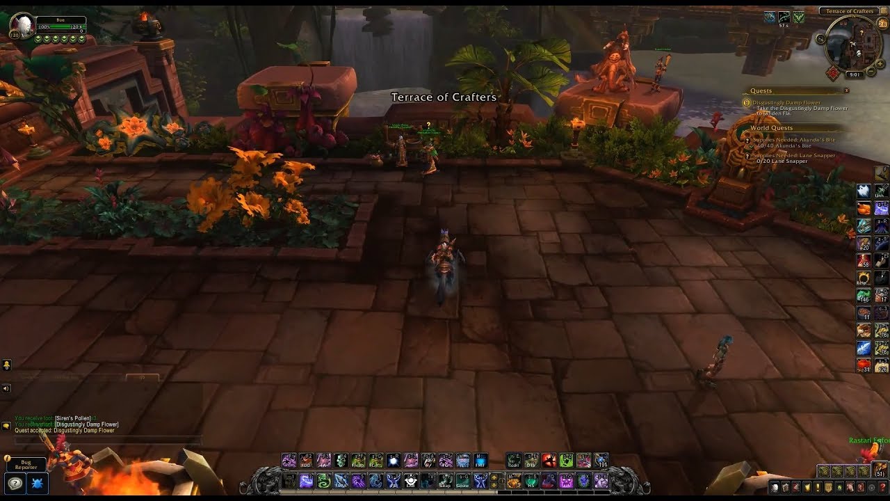 WoW BFA (HORDE) Herbalism quest - Disgustingly Damp Flower
