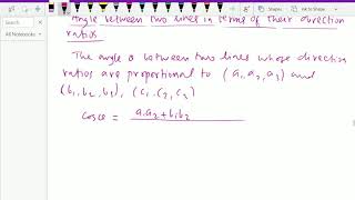 Analytical solid geometry : - ( Angle between two lines in terms of  direction ratios ) - 15. a