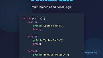 C Switch Case Statement Explained for Beginners: Multi-Branch Logic!
