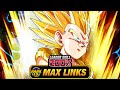 PRETTY GOOD!! LEVEL 10 LINKS 100% EZA AGL SSJ GOTENKS! (DBZ: Dokkan Battle)