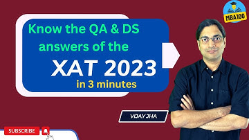 XAT 2023 QA & DS answer key| Know ur QA score of the XAT 2023| XAT 2023 Quant paper #xat2023 #xat