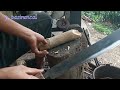 seperti ini proses Membuat bilah golok kusus bambu
