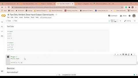 Pengenalan Python - Membuat Variabel, Dasar Input Output, Operasi