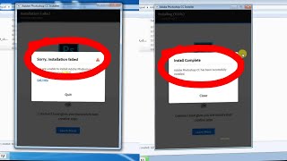 SOLVE 100%: We are unable to Install Adobe Photoshop this time Error code182