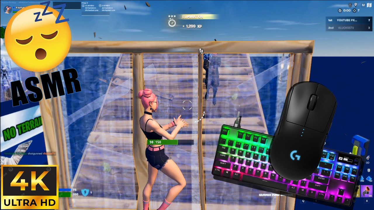 Chill ASMR🤩 1v1 BUILD FIGHT🏆Satisfying Fortnite Keyboard Sounds - YouTube