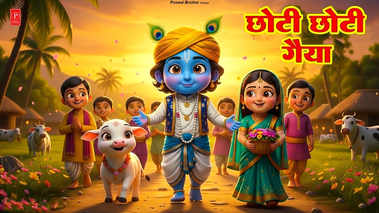 छोटी छोटी गैया छोटे छोटे ग्वाल। Choti Choti Gaiya Chote Chote Gwal। #kanha #krishna #krishnabhajan
