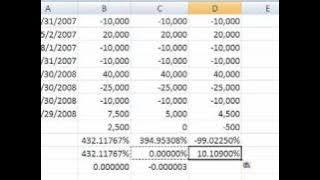 A look at Excel's XIRR function