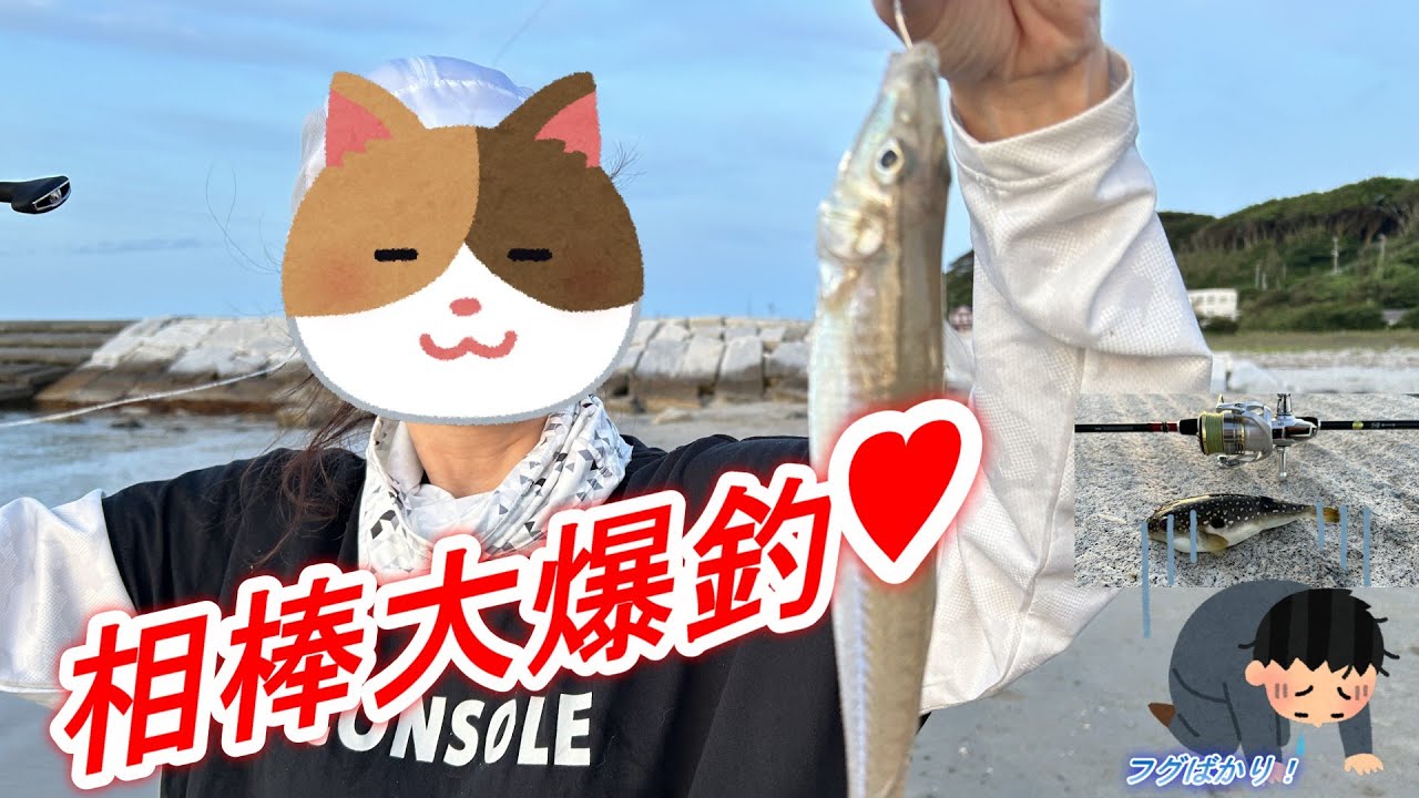 阿字ヶ浦海岸でシロギス勝負する夫婦！【夫婦ぶら釣行＃15】