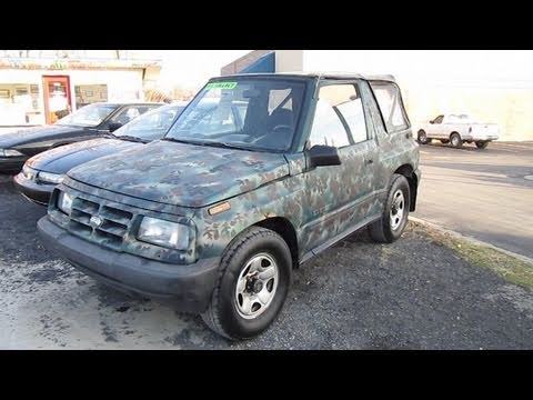 1995 Geo Tracker Start Up, Engine, and In Depth Tour