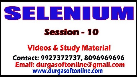Selenium Tutorials  | Session - 10 | PopUp Handling | By Mahesh Sir
