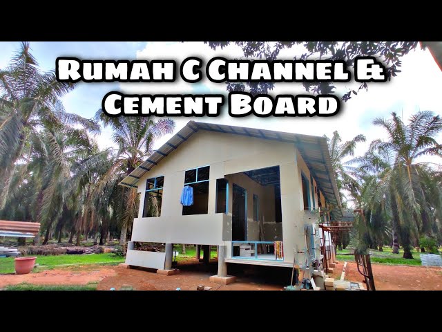 [VIRAL!] Rumah C Channel (Besi Biru) + Cement Board #rumahmurah #rumahbajet class=