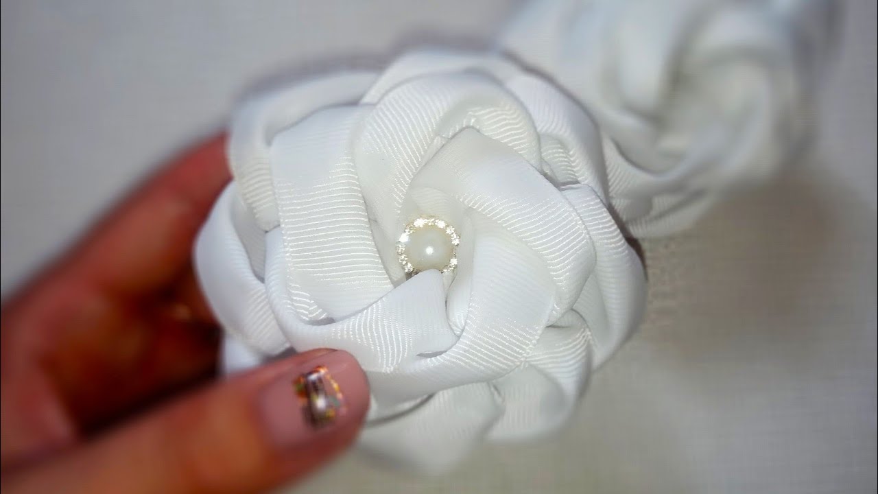 Большие белые банты в школу! Бантики из репсовой ленты! Школьные бантики! Бантики канзаши!