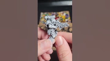 Painting FDM printed Space Marine #shorts #3dprinting #miniature