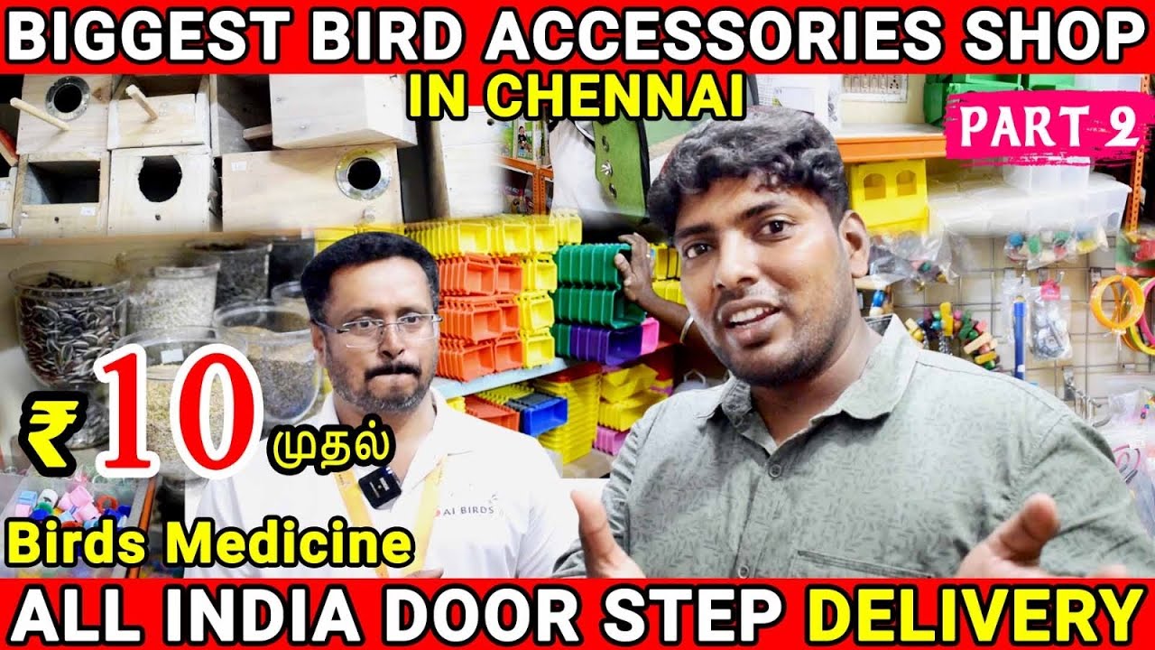 ₹10 ரூபாய் முதல் Birds Accessories & Imported Cages | Biggest Wholesale Dealer in India | Sai Birds