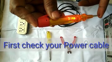 how to check smps / power supply unit is working or not simple hack only 5 minutes