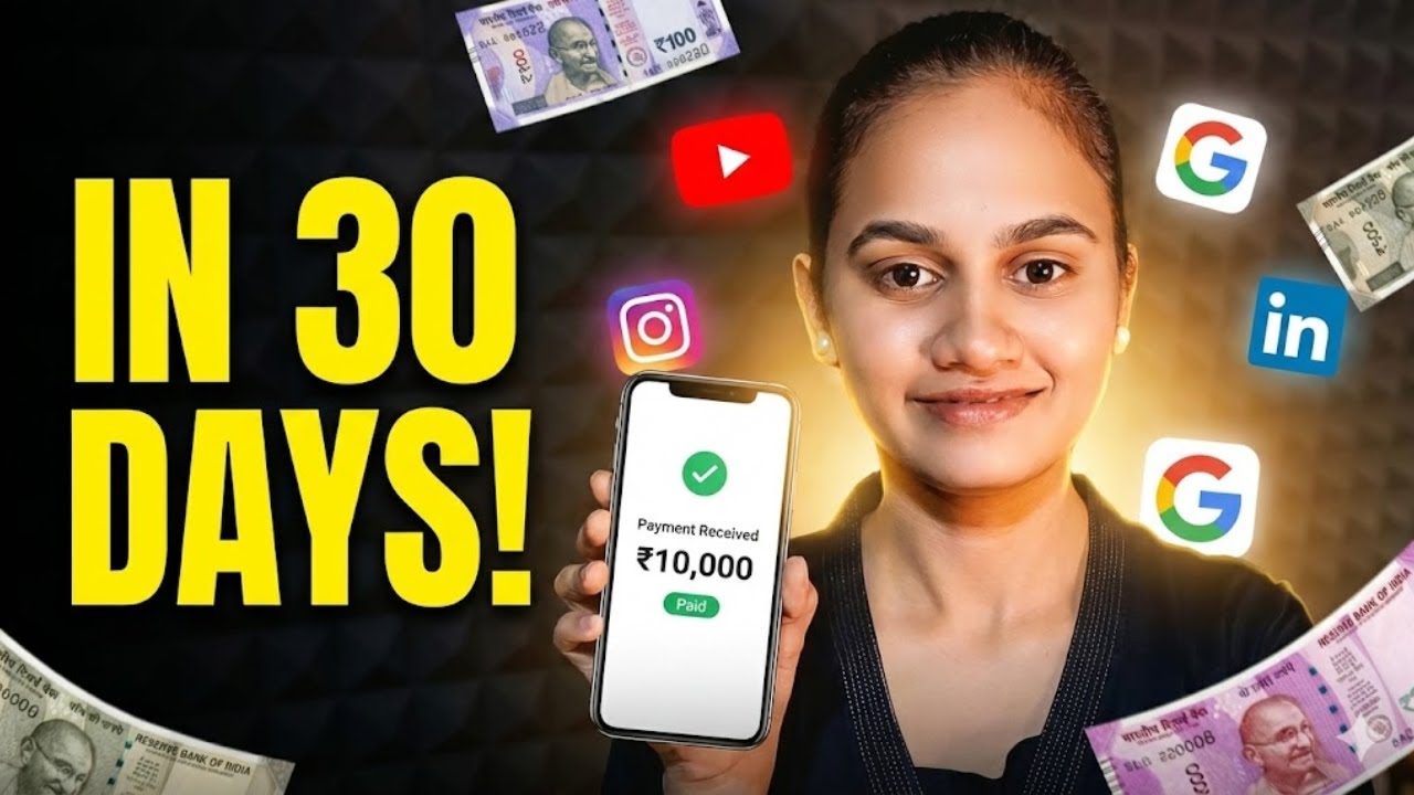 30 दिवसांत ₹10,000 कमवा 🔥 | Student साठी Freelancing Guide in Marathi
