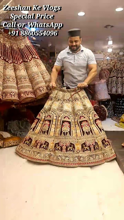 Chandni Chowk Lehenga Market in Delhi #shorts #lehenga