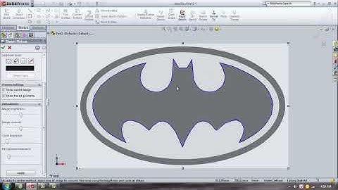 Convert picture to sketch Solidworks