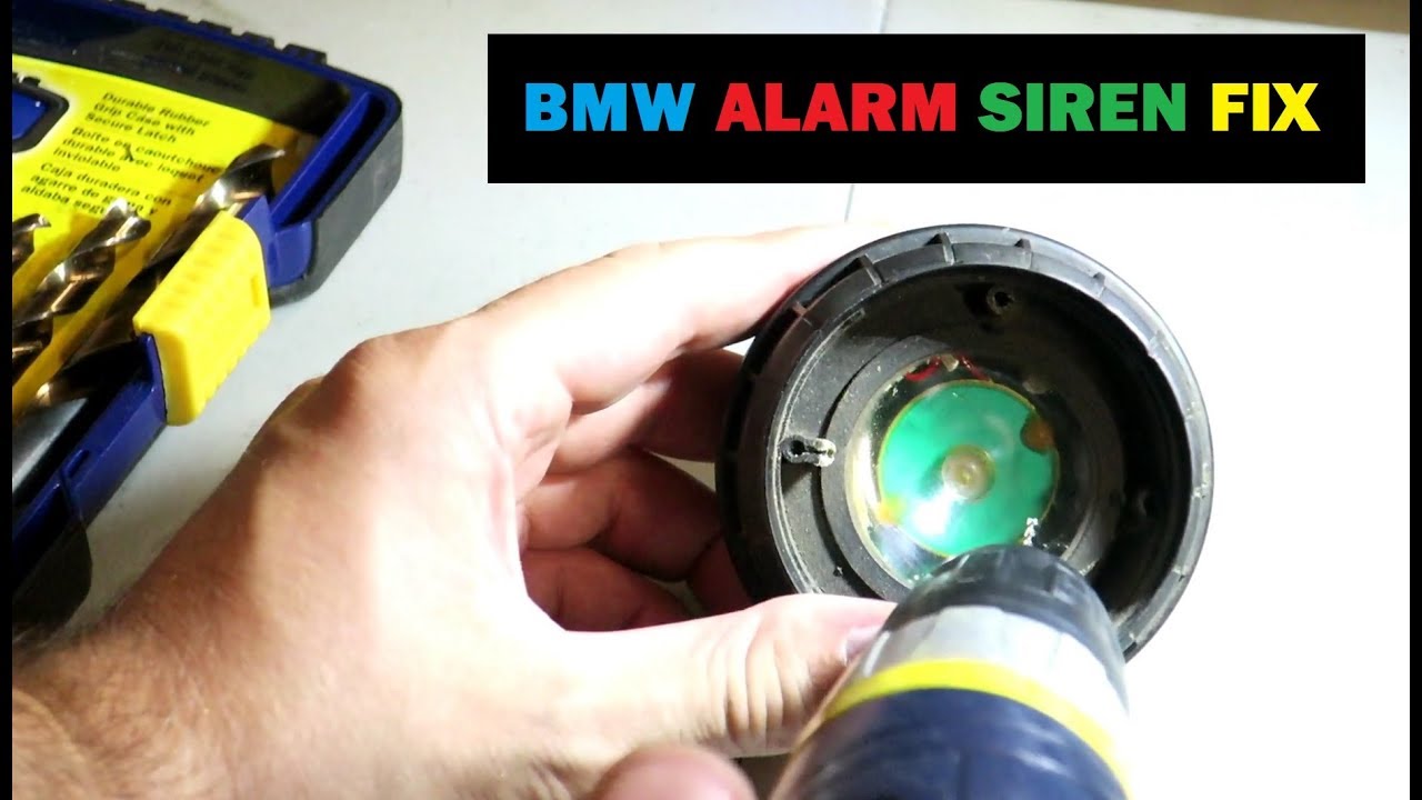 Quiet Alarm On Your BMW? Alarm Siren Fix DIY - YouTube