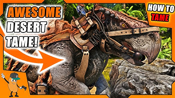 HOW TO TAME A MORELLATOPS | BEST FOR SURVIVING THE DESERT! | ARK How To Tame Series