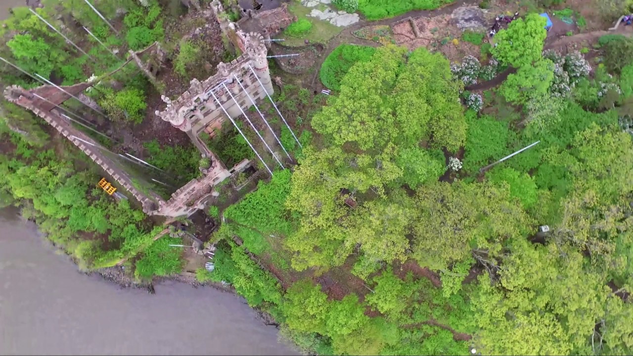 Drone Flight Over Bannerman Castle Youtube