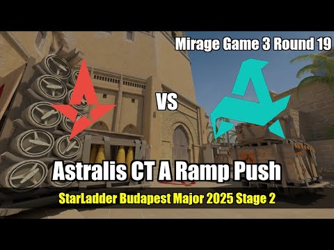 Astralis CT A Ramp Push vs Aurora - Mirage - StarLadder Budapest Major 2025 Stage 2